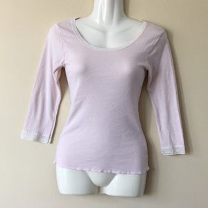 4 for $12 -Mischa Stars OS pink slight shimmer top